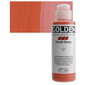 Golden Fluid Acrylics - 4oz. - Oranges & Reds