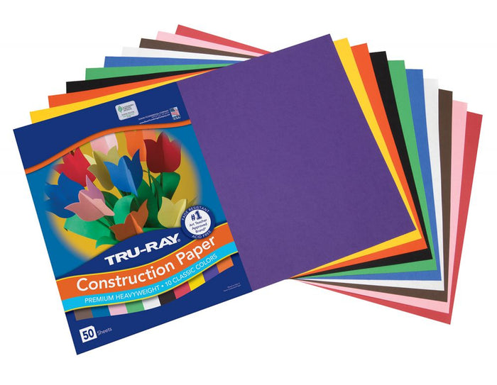 Tru-Ray Construction Paper - 12"x 18"- Assorted Colours