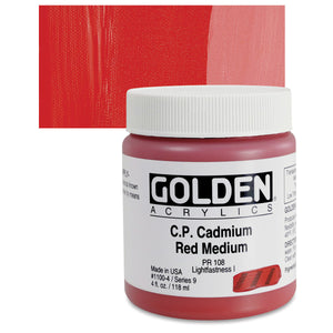 Golden Heavy Body Acrylics - 4oz. - Oranges & Reds