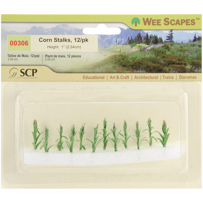 Wee Scapes Corn Stalks - 1" - 12pk