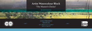 Master's Choice Watercolour Block - 5.12"x 14.96"  - Cold Press