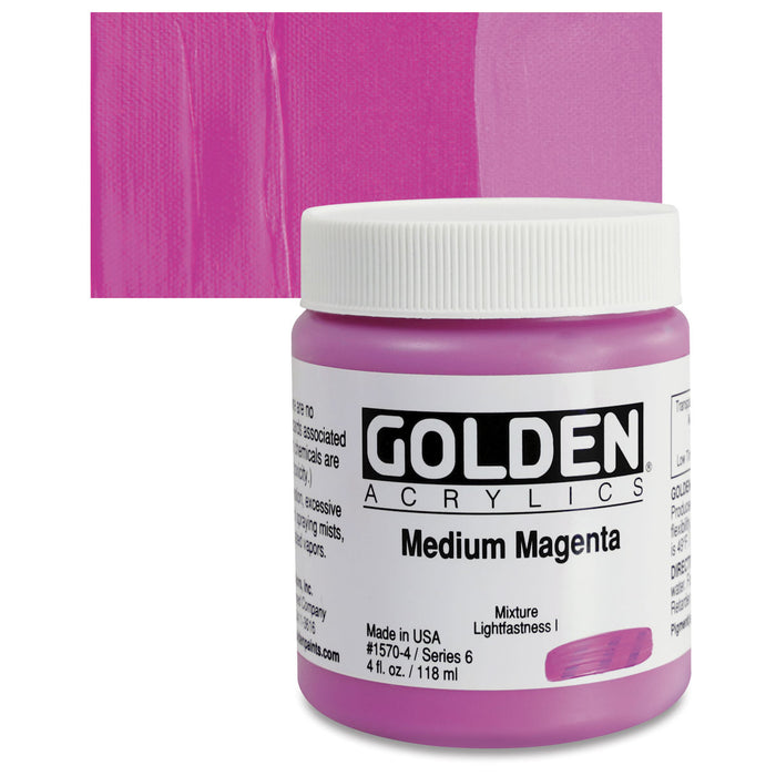 Golden Heavy Body Acrylics - 4oz. - Pinks & Purples