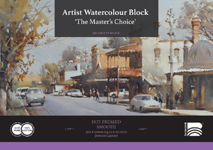 Master's Choice Watercolour Block - 14.17"x 20.07"   - Hot Press