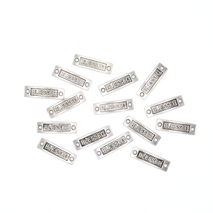 Antique Silver Blessed Links - 15pk