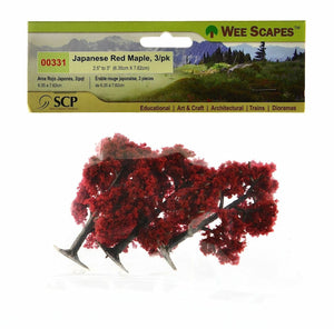 Wee Scapes Japanese Red Maple - 2.5" to 3" - 3pk