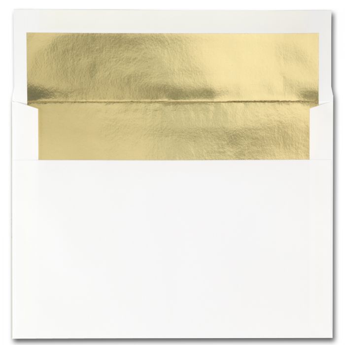 Fine Impressions Hi White Envelopes - A7 - Gold Liner