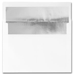 Fine Impressions Hi White Envelopes - A7 - Silver Liner
