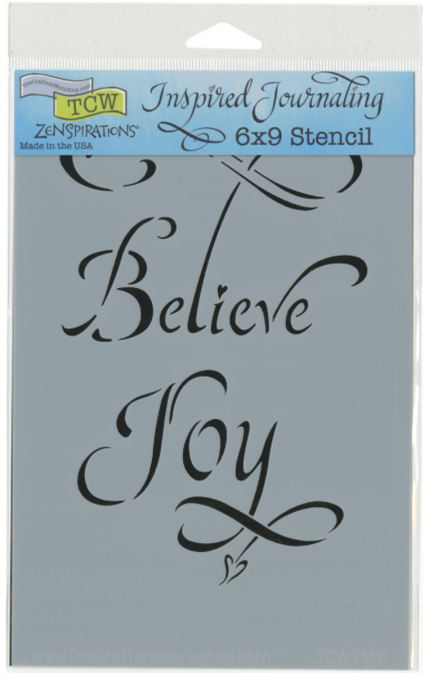 Bible Journaling Stencil - Believe!