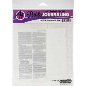 Bible Journal Protector Sheet