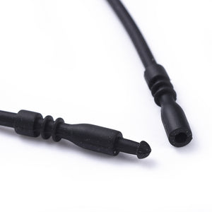 Rubber Necklace - Black - 3mm X 44cm - 5pk