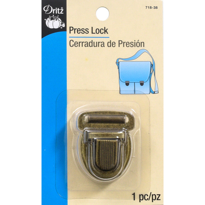 Press Lock - Brass