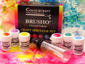 Brusho 6 Colour Spritzer Set