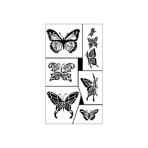 Rub 'N' Etch Stencils - Butterflies