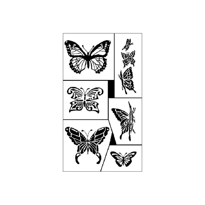 Rub 'N' Etch Stencils - Butterflies