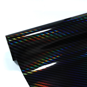 DNA Self Adhesive Vinyl -  Holographic Black Carbon Fiber - 12"x 60"
