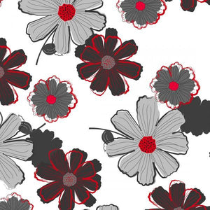 Cherry Pop - Large Floral White