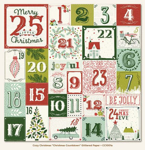 Cozy Christmas Double-Sided - Glittered Countdown