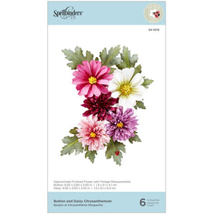 Spellbinders Etched Dies - Chrysanthemum- Susan's Autumn Flora