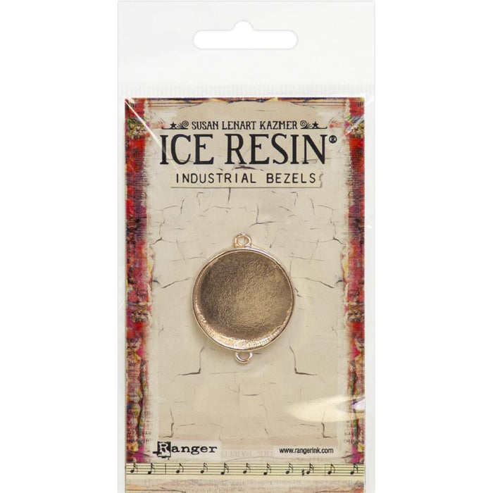 Ice Resin Industrial Bezel - Medium Circle - Rose Gold
