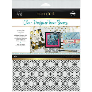 Deco Foil Clear Toner Sheets - Groovy