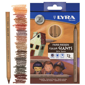 Lyra Colour-Giants Skin Tones Coloured Pencil Set