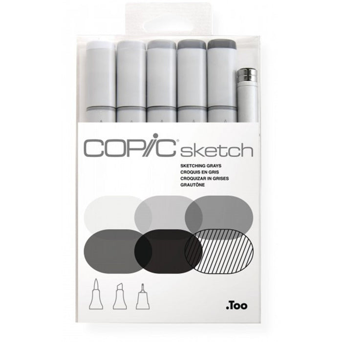 COPIC Sketch Marker Set - 6pc Grey