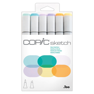 COPIC Sketch Marker Set - 6-Colour Pastels