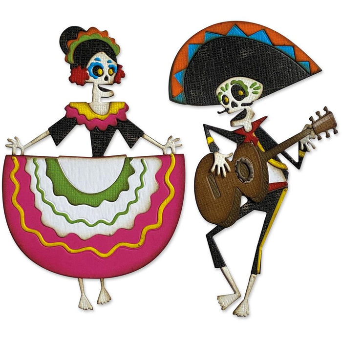 Sizzix Thinlits - Day Of The Dead, Colorize
