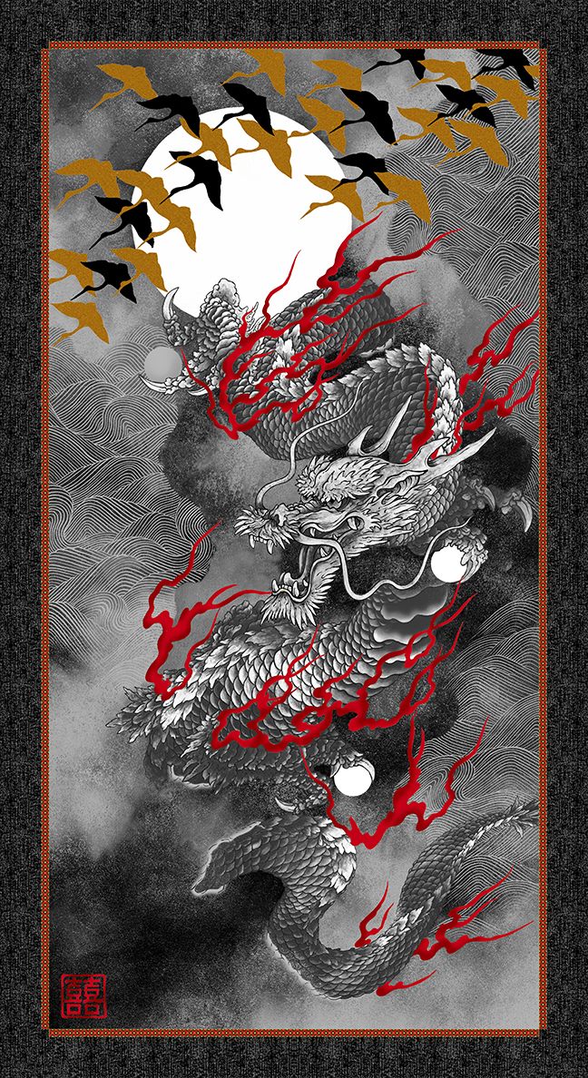 Dragon Moon Panel - Black