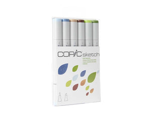 COPIC Sketch Marker Set - 6-Colour Earth Essentials