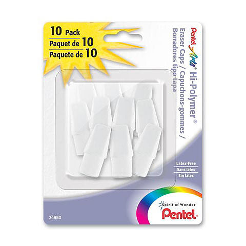 Hi-Polymer White Eraser Caps