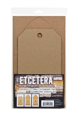 Tim Holtz Etcetera Tombstone Overlay - Small