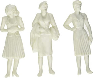 Wee Scapes Half Scale Female Figures - 3" - 3pk
