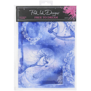 Pink Ink Designs Rice Paper A4 6/Pkg - Free To Dream