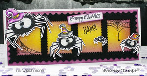 Fuzzy Spiders Clear Stamps