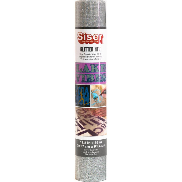 Siser Easyweed HTV - Glitter Silver Confetti