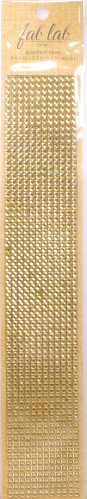 4mm Gold Adhesive Gems