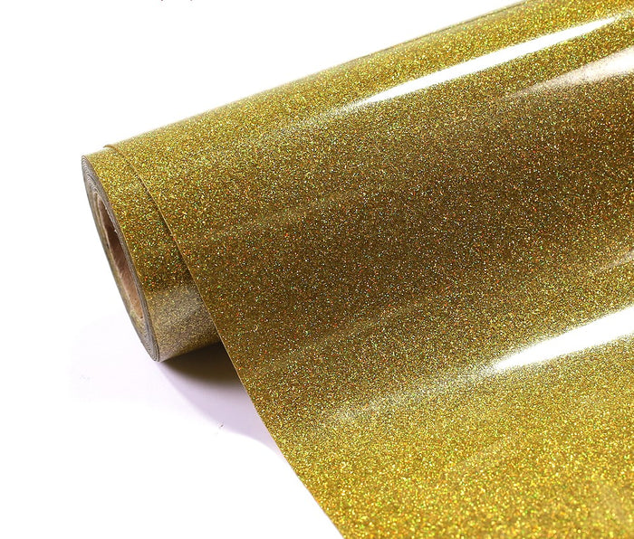DNA HTV Easyweed Vinyl - Gold Confetti Glitter - 9.85"x 60"