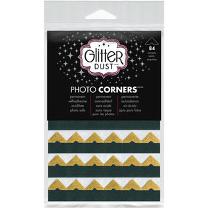 Glitter Dust Photo Corners - Gold