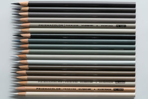 Prismacolor Premier Thick Core Colored Pencils - Greys