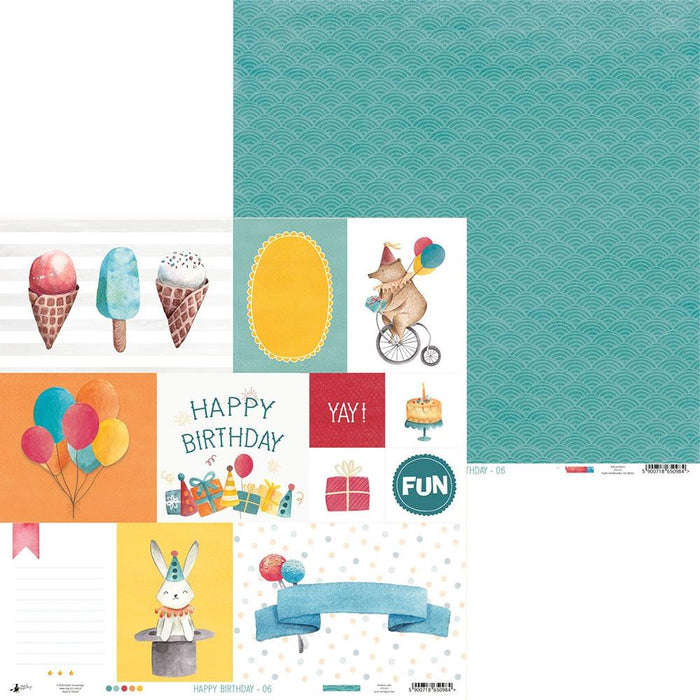 Happy Birthday Double-Sided Cardstock - #06