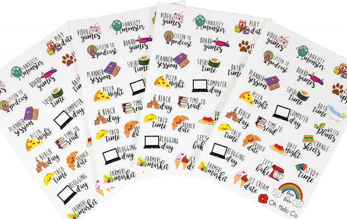 Oh Hello Planner Stickers - Icon Variety