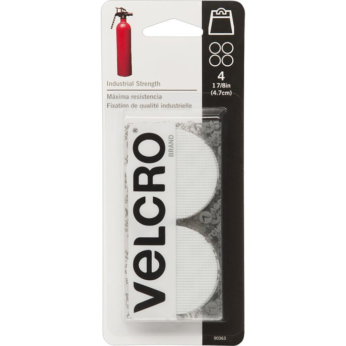 VELCRO® Industrial Strength Coins 1.875" - White