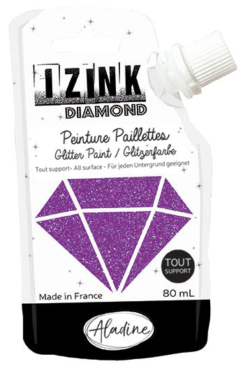 IZINK Diamond 24 Carats Glitter Paint - Purple