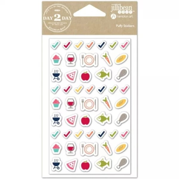 Meal Time Planner Puffy Stickers