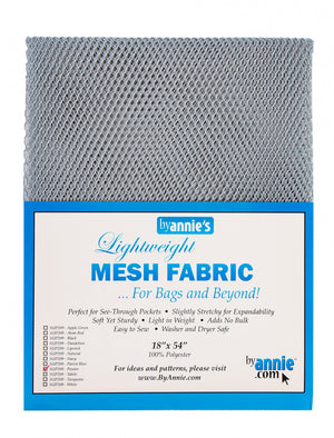 ByAnnie's Lightweight Mesh Fabric 18"X54" - Pewter