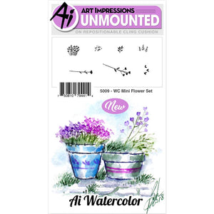 Art Impressions Watercolour Stamps  - Mini Flower Set