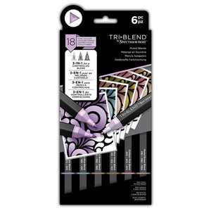 Spectrum Noir Triblend Markers 6/Pkg - Muted Blends