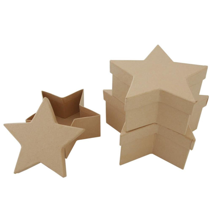 Paper Mache Boxes - Stars - Set of 3