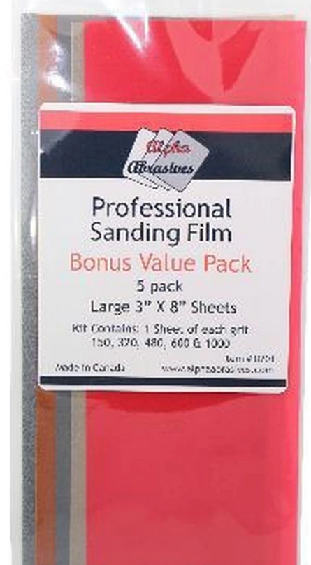 Flex-i-File Professional Sanding Film 3" x 8" 5 pack